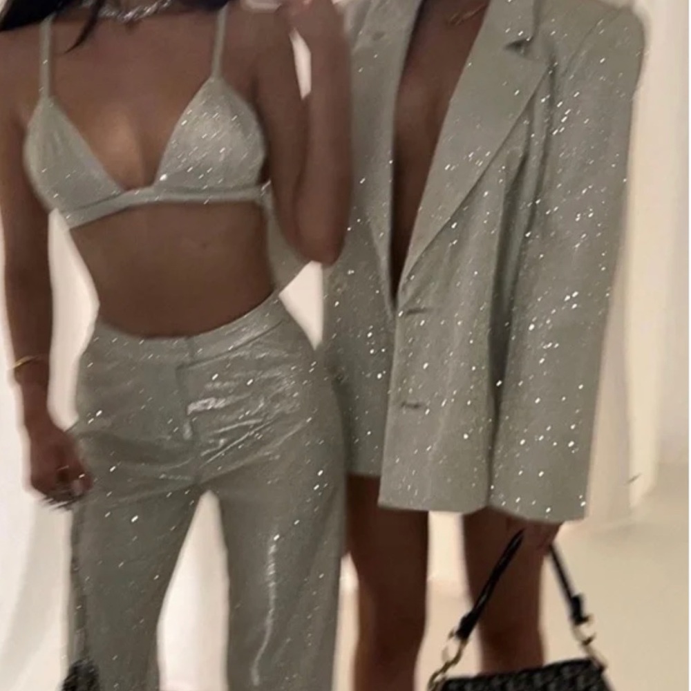 SLA the Label Astrid Bralette Top in Gold (NWT)